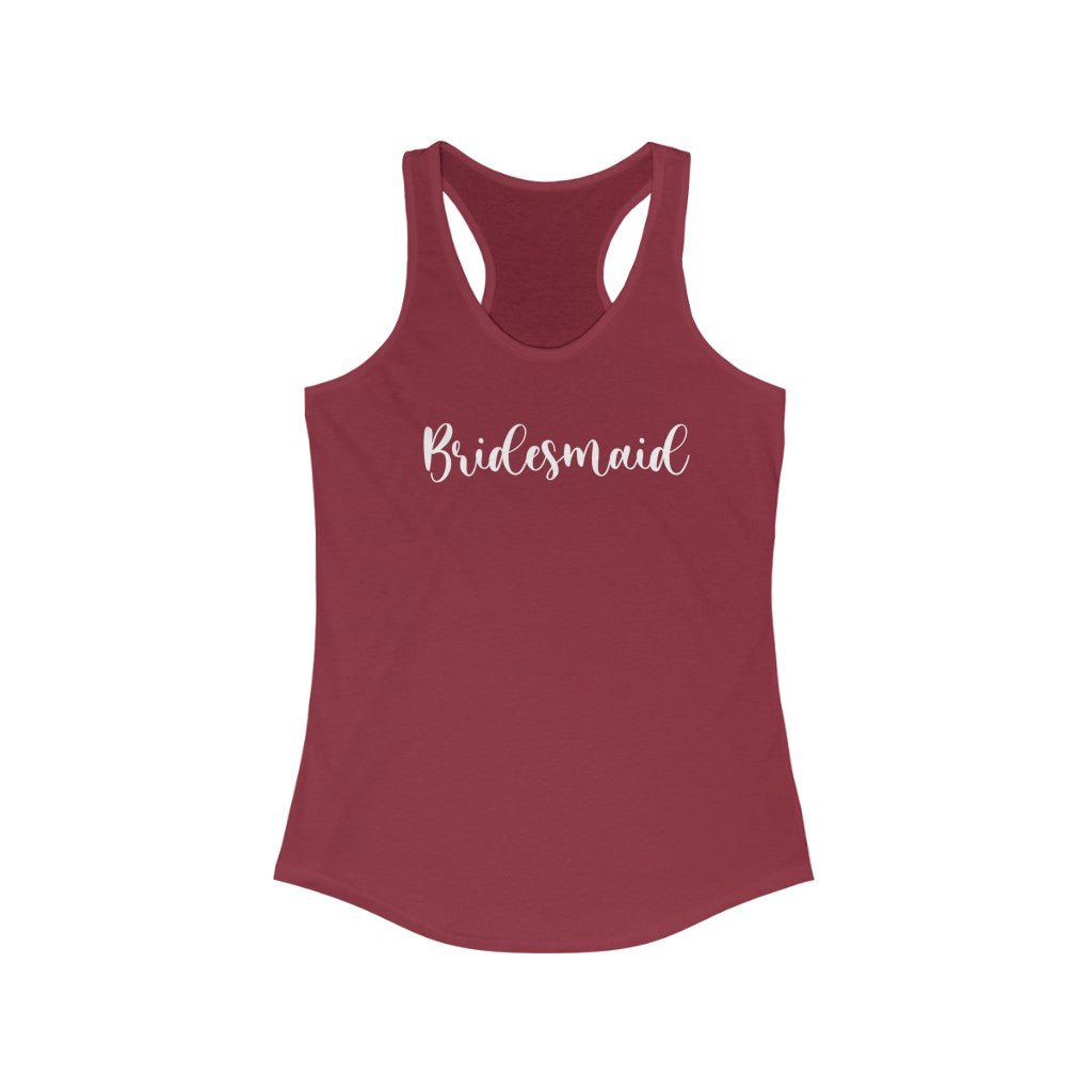 Bridesmaid Women's Ideal Racerback Tank - huserdesigns