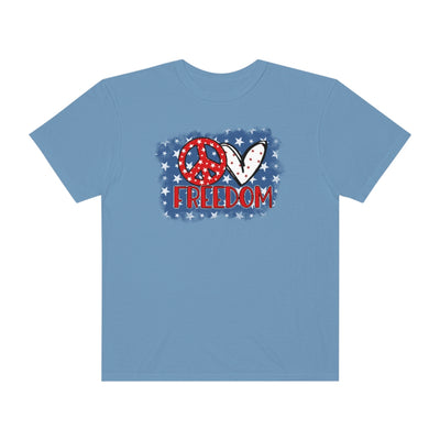 Love Freedom- Garment-Dyed T-shirt - huserdesigns