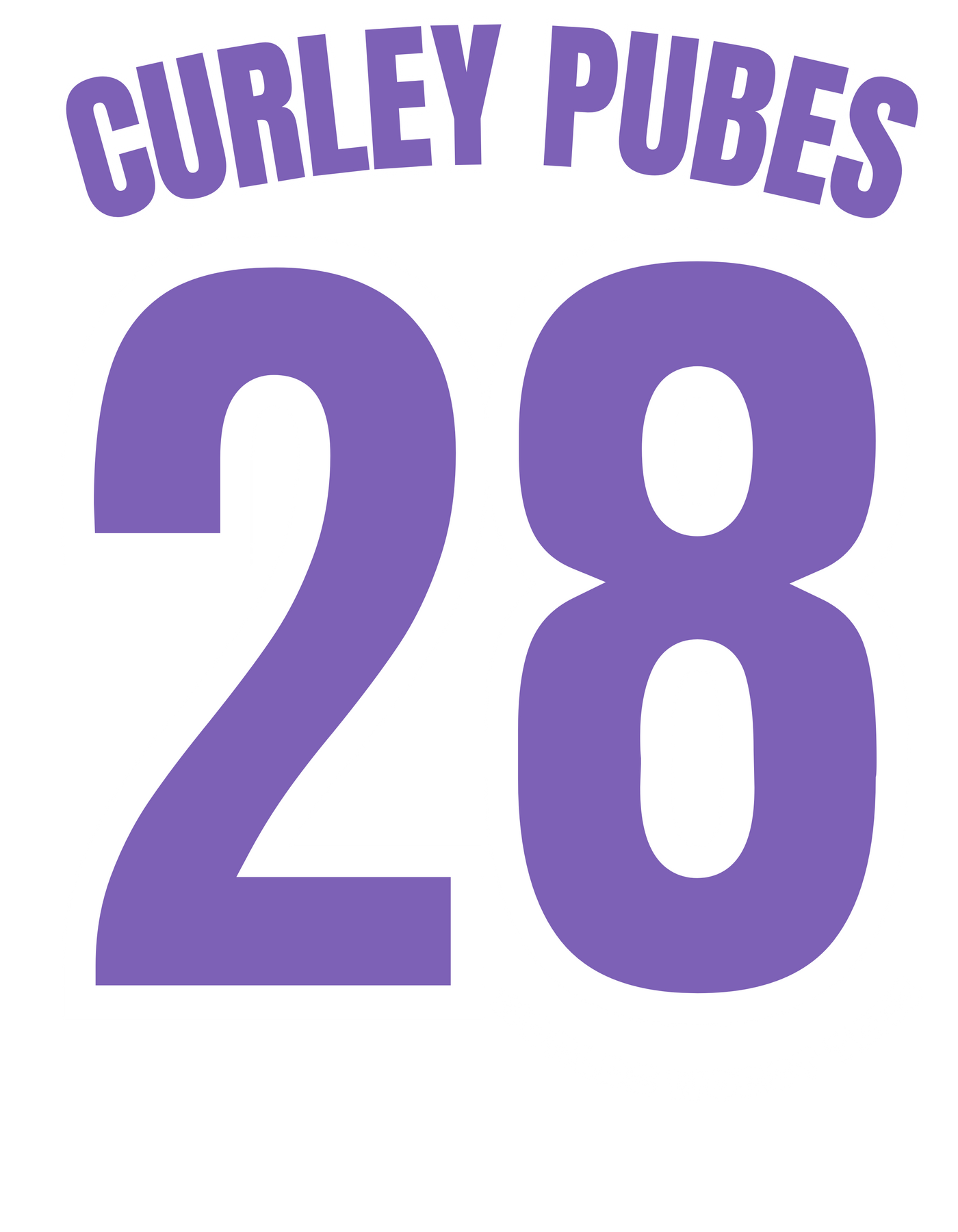 Colorado Rockhards #28 Curley Pubes Tee