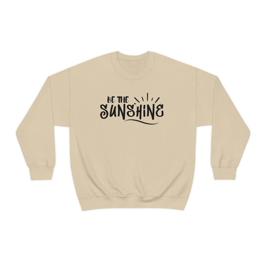 A unisex heavy blend crewneck sweatshirt, the Be The Sunshine Crewneck offers pure comfort with ribbed knit collar, no itchy side seams, and a loose fit. Made of 50% cotton and 50% polyester.