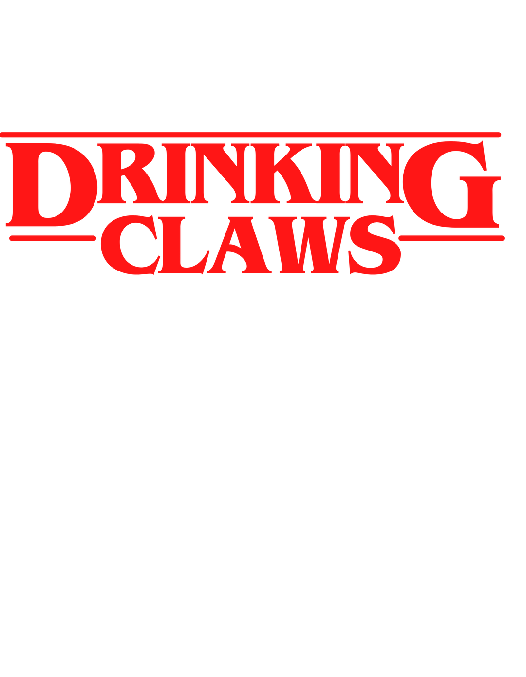 DRINKING CLAWS
