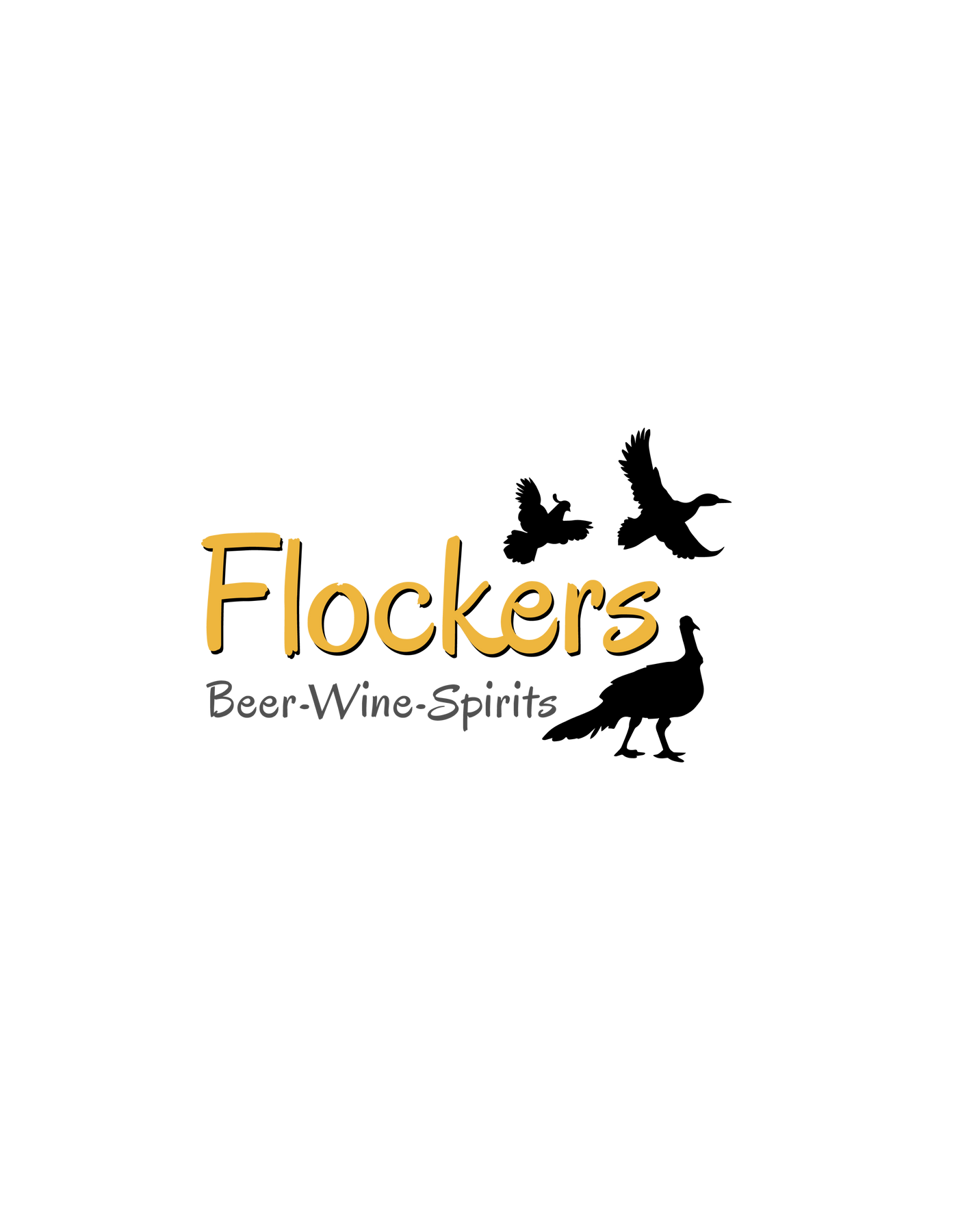Flockers Beer Wine and Spirits Tee