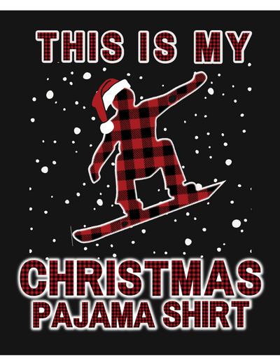 Snowboarding This is my Christmas Long Sleeve Tee