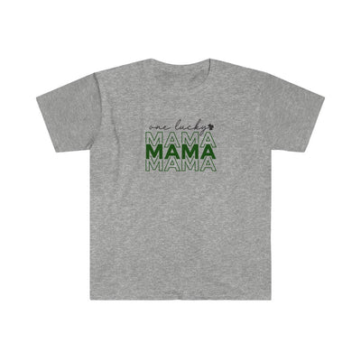 One Lucky Mama-  Unisex Softstyle T-Shirt - huserdesigns