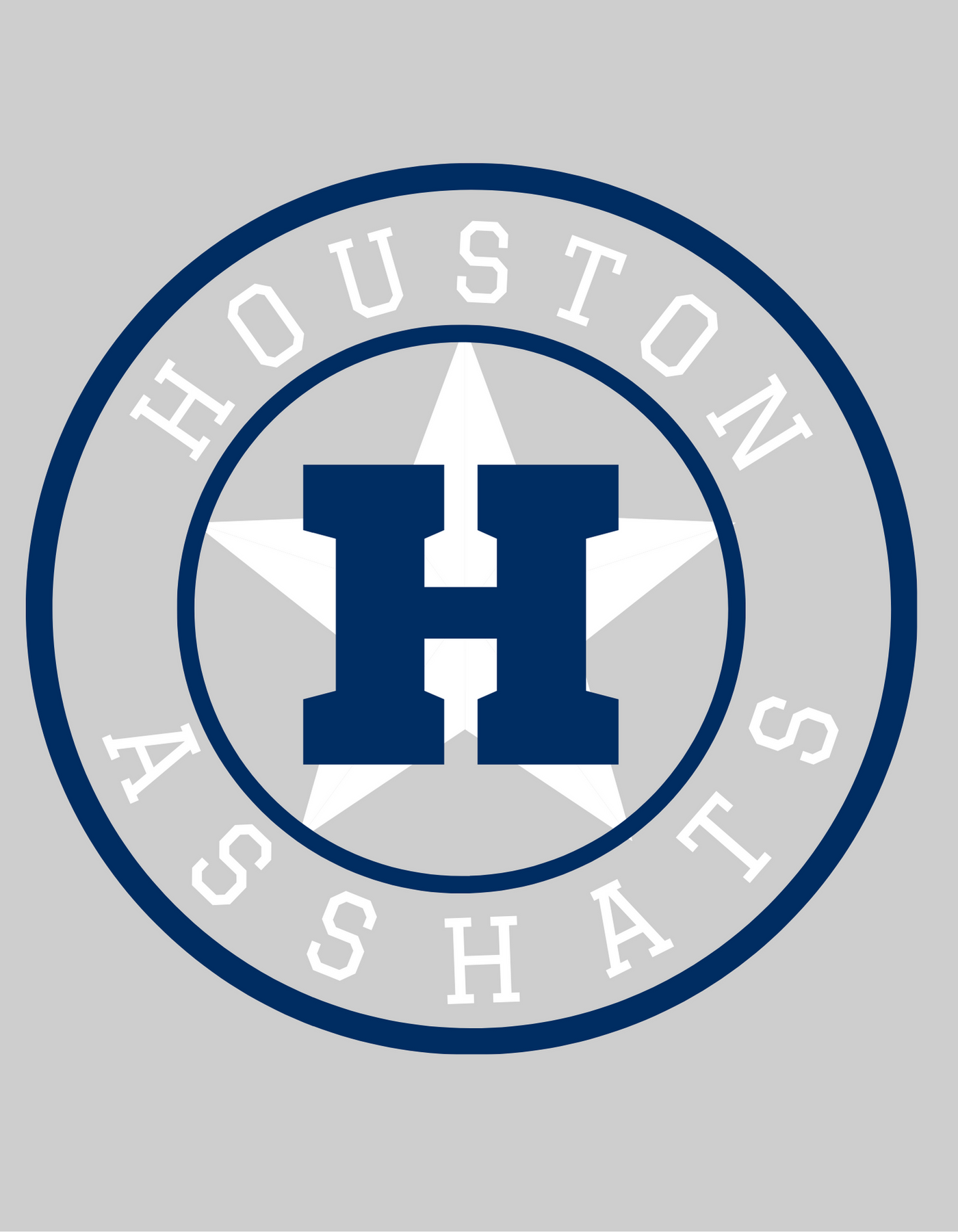 Houston Asshats #9 Ash Hull Tee