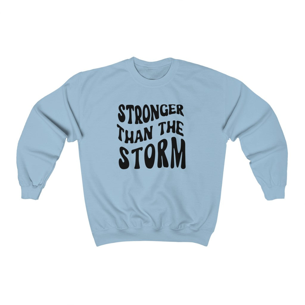Stronger Than the Storm- Unisex Heavy Blend™ Crewneck Sweatshirt - huserdesigns