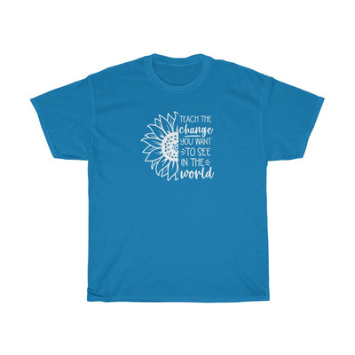 Teach The Change-  Unisex Heavy Cotton Tee - huserdesigns