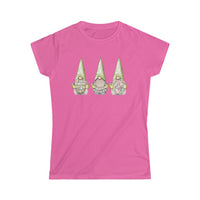 Happy Easter Gnomes-  Women's Softstyle Tee - huserdesigns