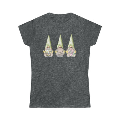 Happy Easter Gnomes-  Women's Softstyle Tee - huserdesigns