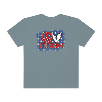 Love Freedom- Garment-Dyed T-shirt - huserdesigns
