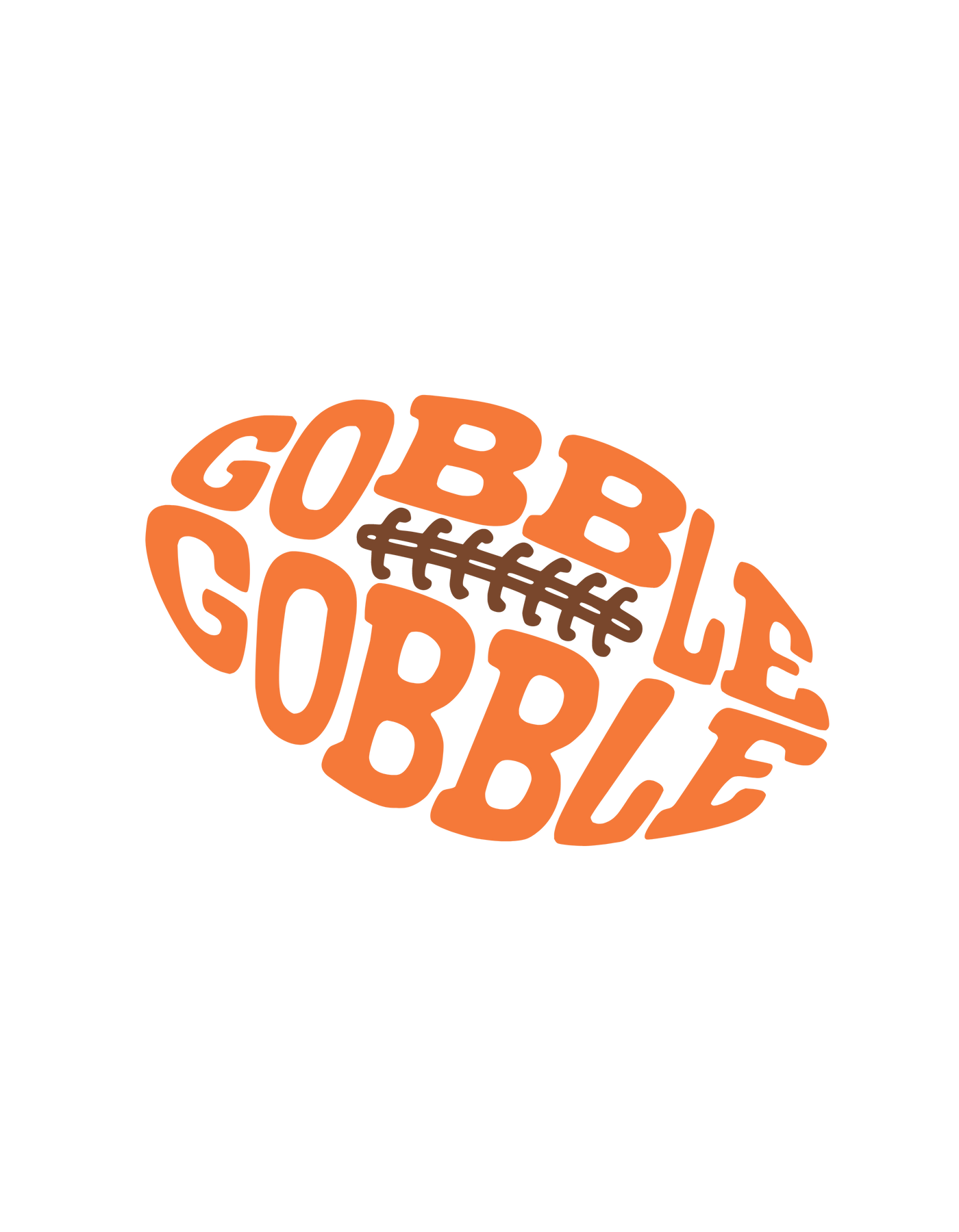 Gobble Football Toddler Hoodie