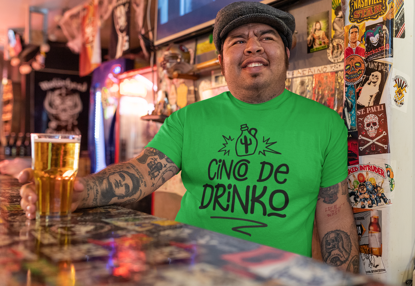 Cinco De Drinko-  Heavy Cotton Tee - huserdesigns