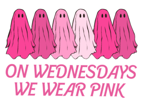 On Wednesdays We Wear Pink Ghost Tee