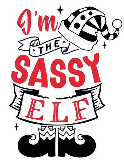 I'm the Sassy Elf Toddler Long Sleeve Tee