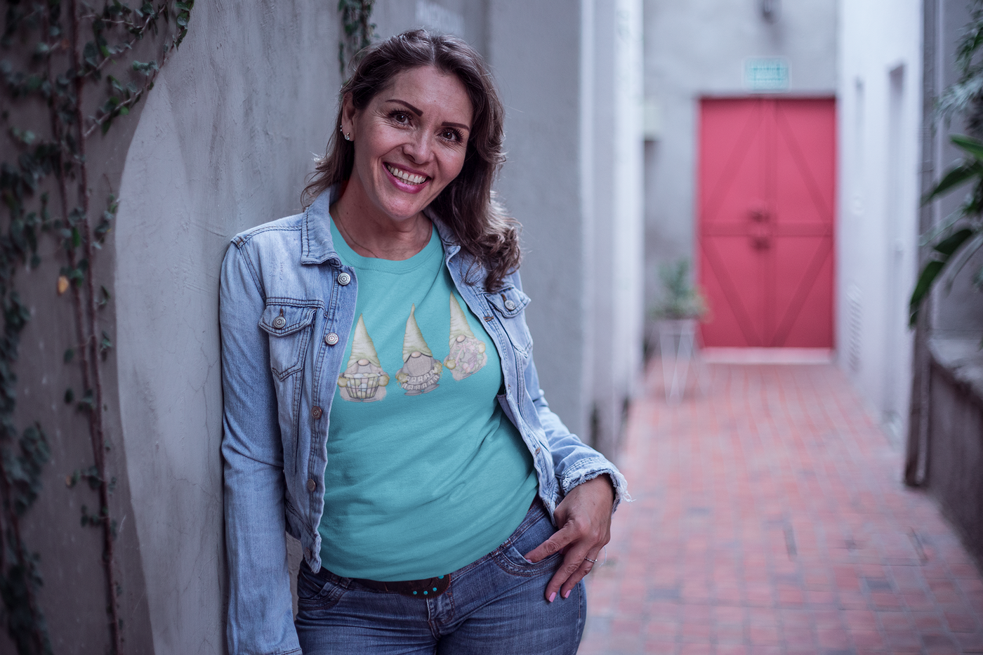 Happy Easter Gnome-  Cotton Crew Tee - huserdesigns