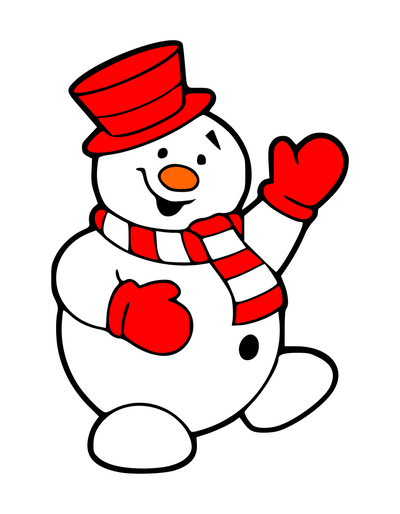 Happy Snowman Long Sleeve Onesie